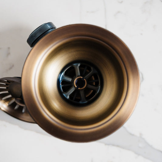 Antique Brass Basket Strainer Kitchen Sink Waste