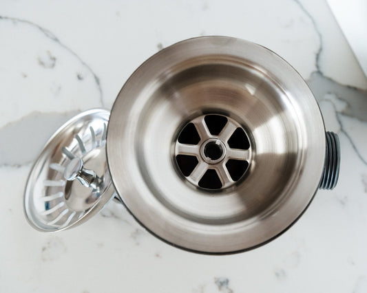 Brushed Stainless Basket Strainer Kitchen Sink Waste
