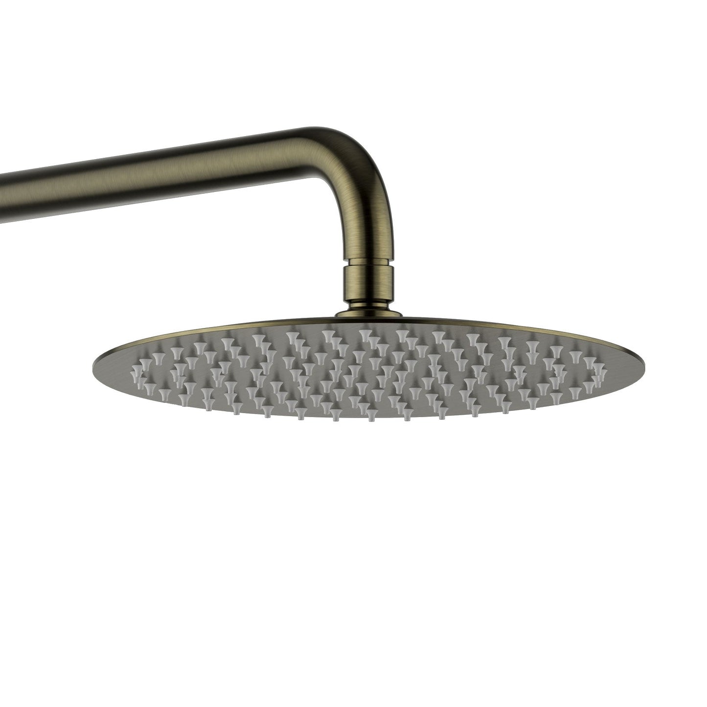 Pluvia Brushed Antique Brass Thermostatic Concealed Shower Set