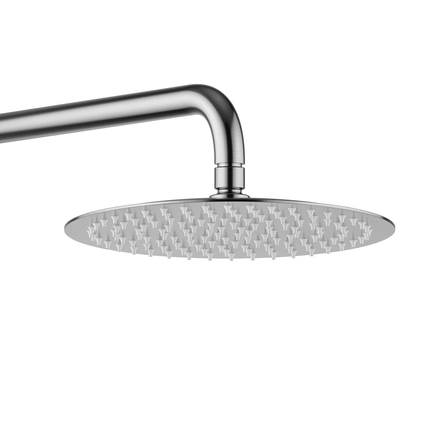Pluvia Brushed Stainless Steel Thermostatic Concealed Shower Set