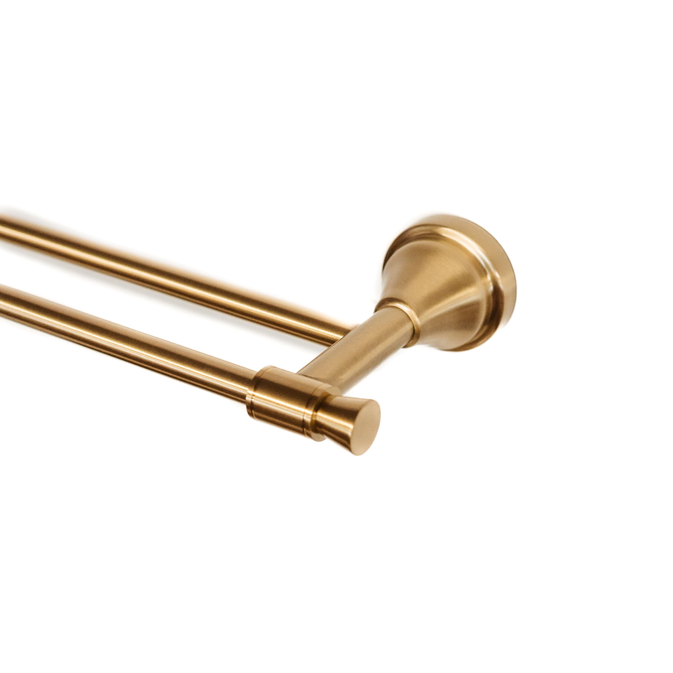 Domus Brushed Brass Knurled Towel Bar Rail
