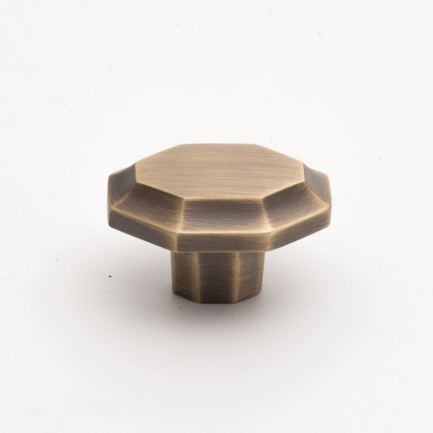 Fortis Solid Brass Knob Brushed Antique Brass